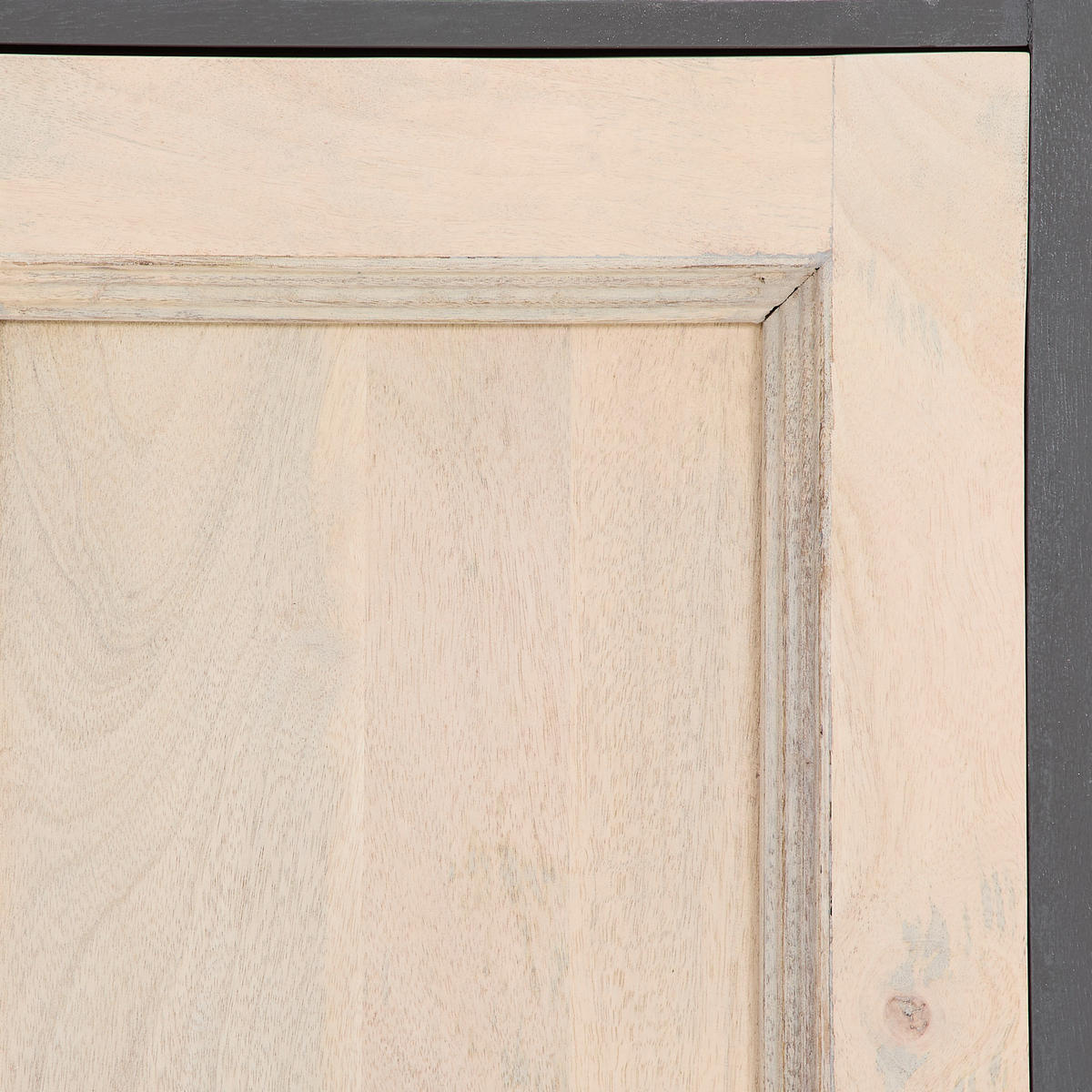 HIGHBOARD Kigali  in 140/145/40 cm  - Schwarz/Naturfarben, Natur, Glas/Holz (140/145/40cm) - Livetastic