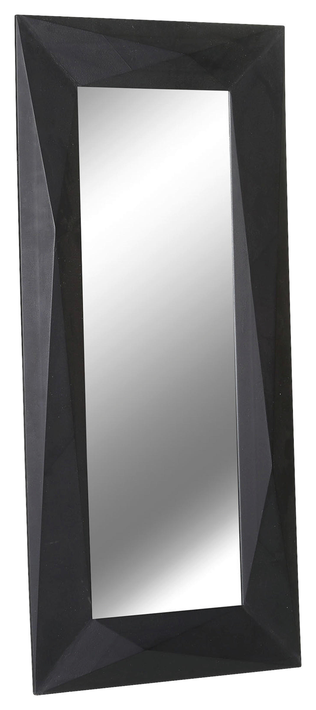 WANDSPIEGEL 90/190/4 cm    in rechteckig  - Schwarz, LIFESTYLE, Glas/Holzwerkstoff (90/190/4cm) - Landscape