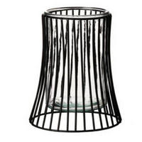 WINDLICHT Klar, Schwarz  - Klar/Schwarz, Basics, Glas/Metall (14,5/14,5/17cm) - Ritzenhoff Breker