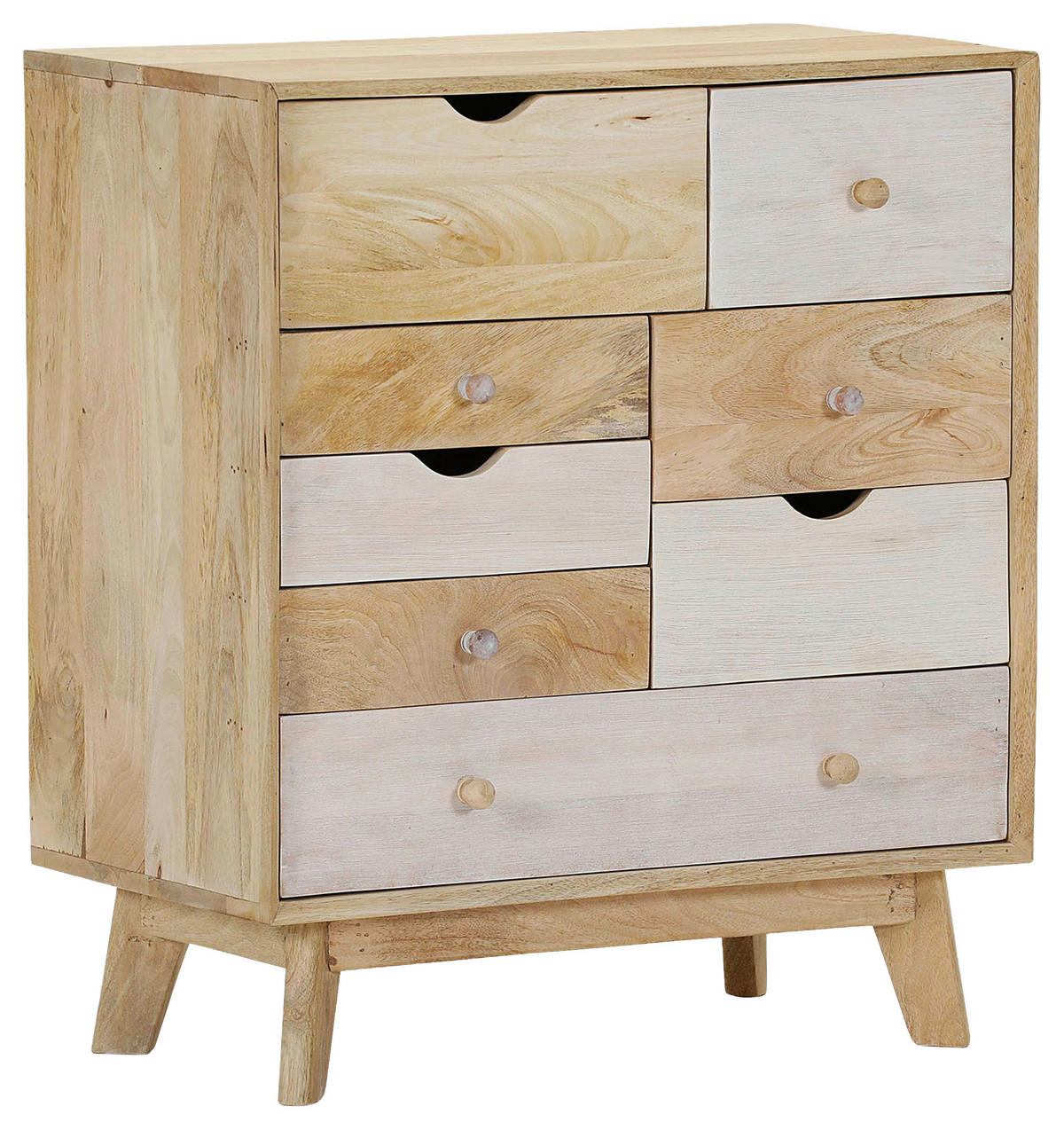 KOMMODE Kata  in 70/80/41 cm  - Naturfarben/Weiß, Design, Holz (70/80/41cm) - Landscape