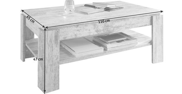 COUCHTISCH 110/65/47 cm rechteckig Eiche San Remo - Eiche San Remo, Design, Holzwerkstoff (110/65/47cm) - Carryhome