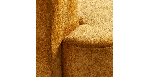 ECKSOFA in Chenille Goldfarben  - Goldfarben/Schwarz, Design, Kunststoff/Textil (307/194cm) - Carryhome