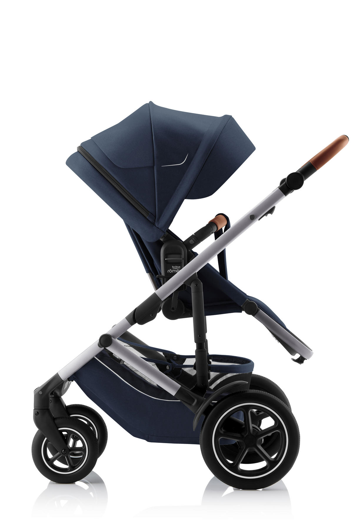 KINDERWAGEN Smile 5Z  - Hellgrau/Dunkelblau, Basics, Textil/Metall (57/112/97,7cm) - Britax Römer