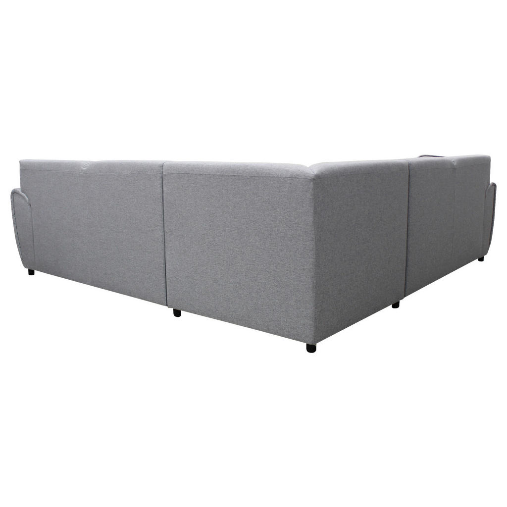 Thumbnail - Livetastic Ecksofa, Hellgrau, Textil, 5-Sitzer, Füllung: Schaumstoff, Ottomane rechts, L-Form, 266x266 cm, Made in EU, R...