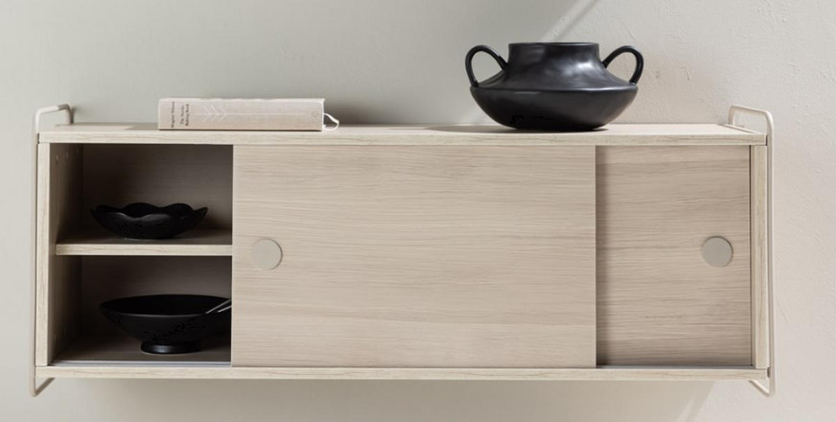 VÄGGHÄNGD MODUL vit  122/48/35 cm  - vit, Design, metall/trämaterial (122/48/35cm) - Niels Andersson