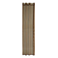 ÖSENVORHANG transparent  - Braun, Basics, Textil (140/245cm)
