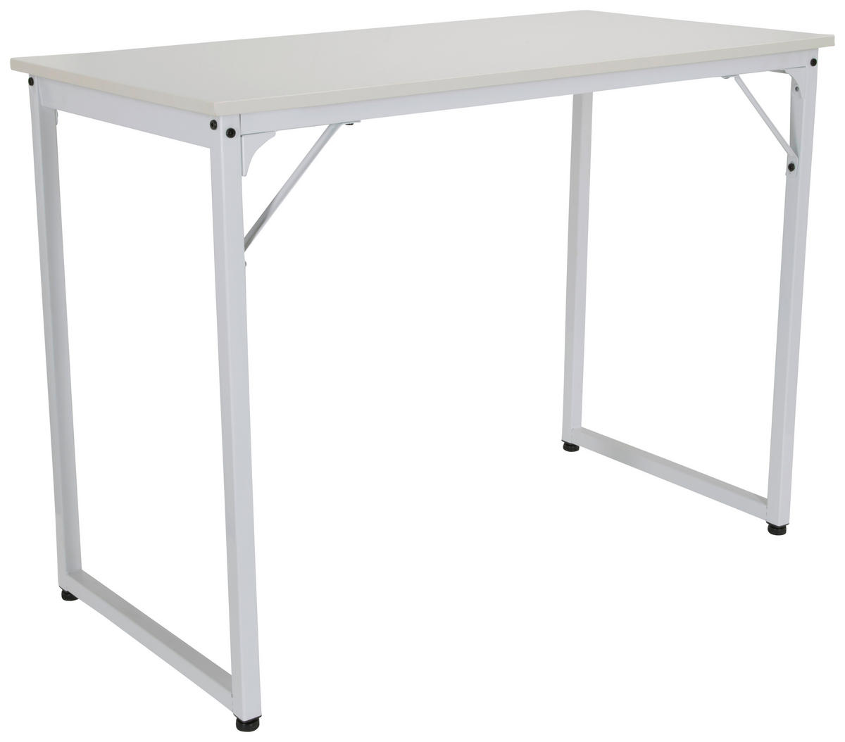 SKRIVBORD 120/50/74 cm  i vit  - vit, Basics, metall/trämaterial (120/50/74cm) - MID.YOU