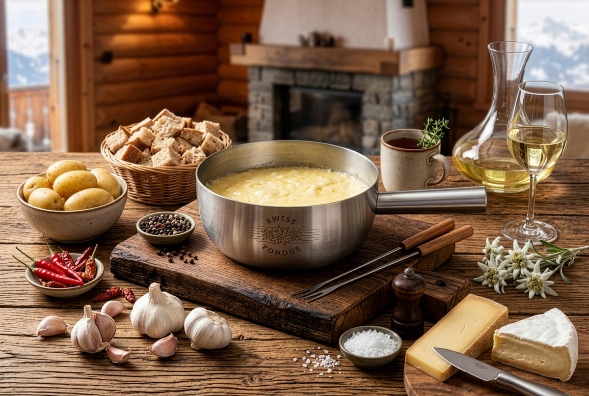 FONDUEPFANNE Titan  - Silberfarben, Basics, Metall (22/22/8.8cm) - Nouvel