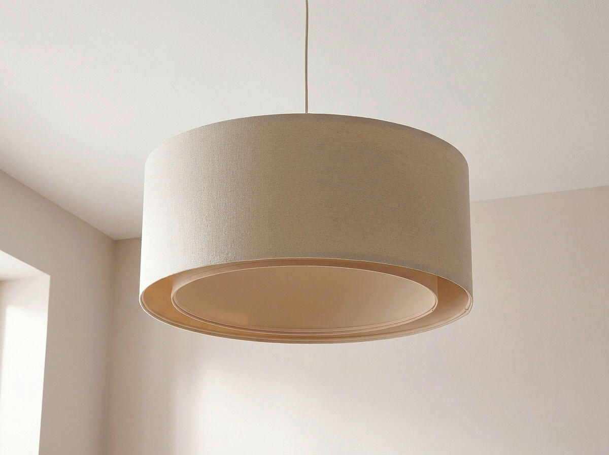 HÄNGELEUCHTE Boho 50/88 cm   - Beige/Creme, Design, Kunststoff/Textil (50/88cm)