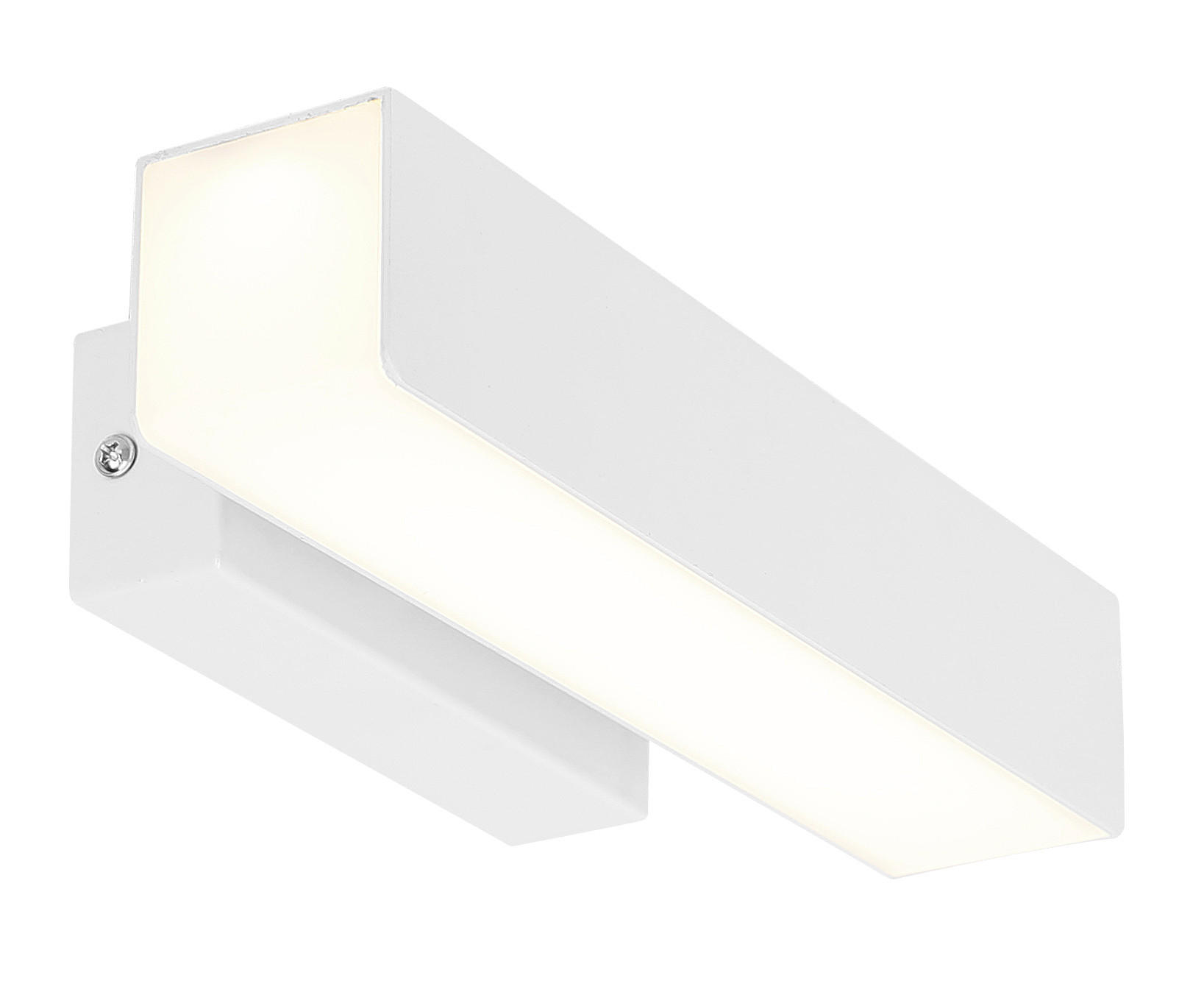 XXXLutz Led-Wandleuchte Lander Weiß 10x5x26 cm