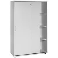 AKTENSCHRANK Hellgrau  - Hellgrau, Basics, Holzwerkstoff (100/152,8/39,5cm) - MID.YOU