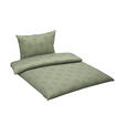 BETTWÄSCHE Satin 140/200 cm  - Salbeigrün/Multicolor, Design, Textil (140/200cm) - Novel