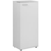 SKRINKA NA TOPÁNKY, biela, 50/110/34 cm - čierna/biela, Design, kompozitné drevo/plast (50/110/34cm) - MID.YOU