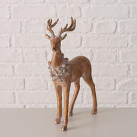 DEKOHIRSCH  - Braun, Basics, Kunststoff (15/6/27,5cm) - X-Mas