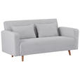 SCHLAFSOFA Cord Beige  - Beige/Naturfarben, Design, Holz/Textil (167/81/90cm) - Carryhome