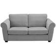 2,5-SITZER  in Chenille Grau  - Schwarz/Grau, KONVENTIONELL, Kunststoff/Textil (196/88/86cm) - Carryhome