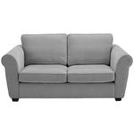 2,5-SITZER Chenille Grau  - Schwarz/Grau, KONVENTIONELL, Kunststoff/Textil (196/88/86cm) - Carryhome