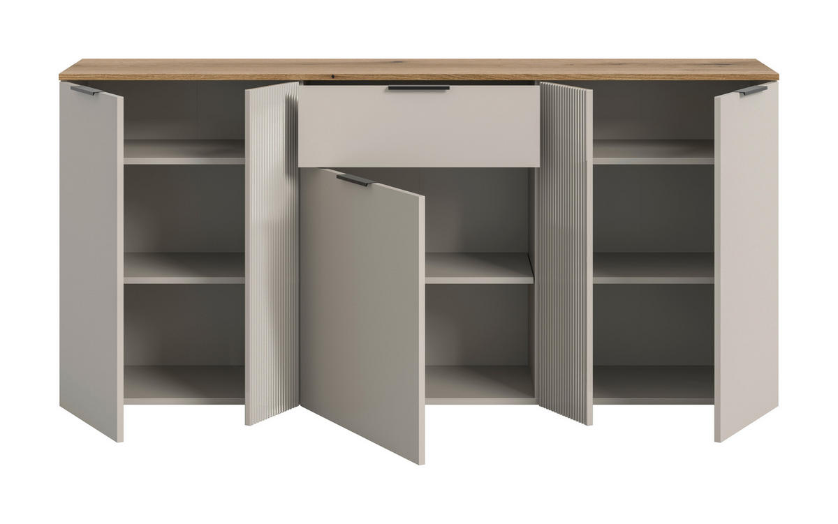 SIDEBOARD  180/86/38 cm 1 låda(or)  - svart/kashmir, Design, trämaterial/plast (180/86/38cm) - MID.YOU