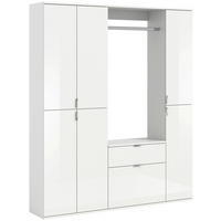PREDSOBA bela, visoki sijaj - bela/visoki sijaj, Moderno, leseni material (152/193/34cm) - MID.YOU