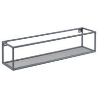 WANDREGAL Dunkelgrau  - Dunkelgrau, Basics, Metall (70/16/16cm) - home24