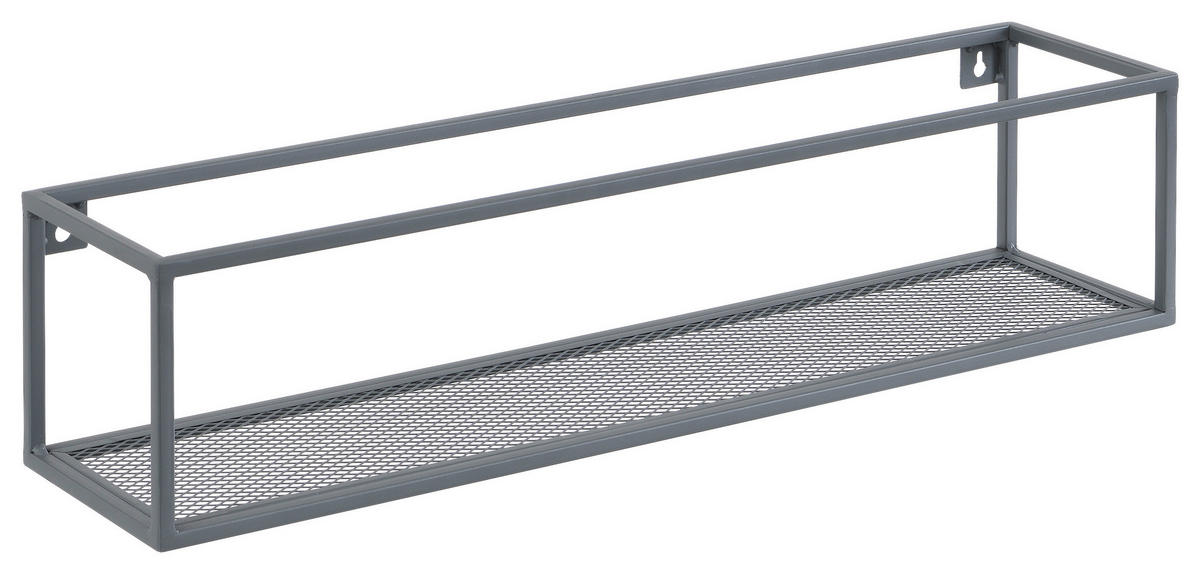 WANDREGAL Dunkelgrau  - Dunkelgrau, Basics, Metall (70/16/16cm) - home24