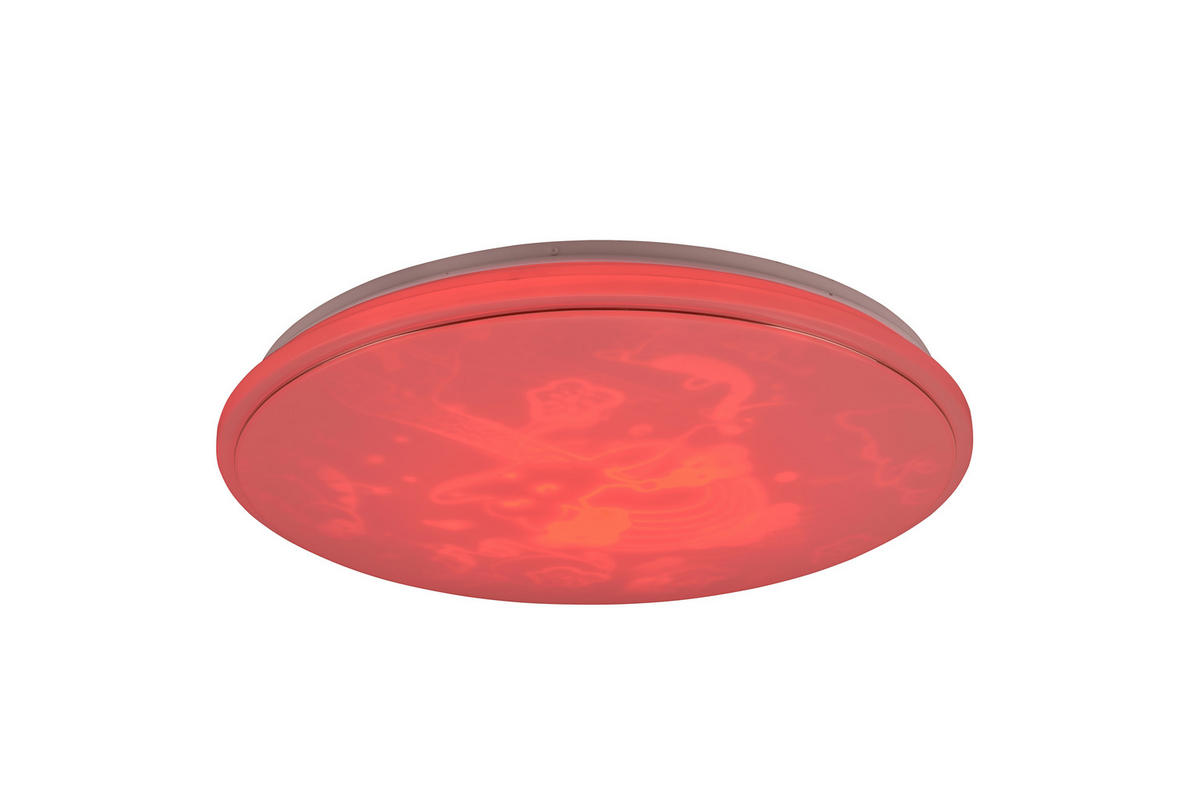 LED-DECKENLEUCHTE  50/8 cm    - Weiss/Schwarz, Basics, Kunststoff (50/8cm)