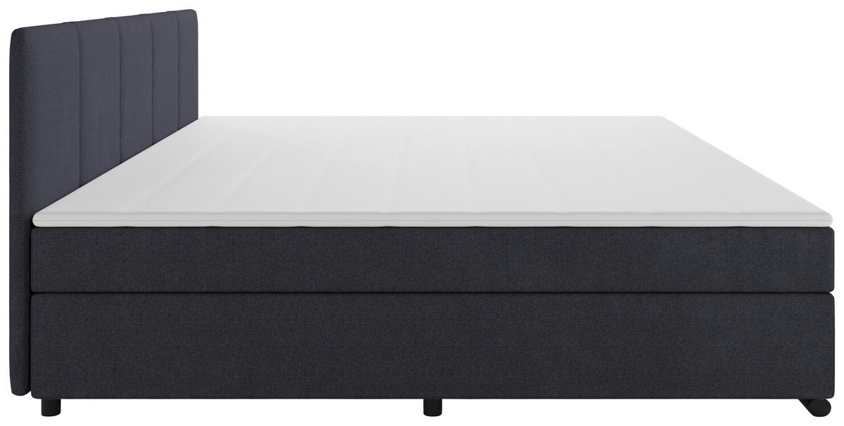BOXSPRINGBETT 240/200 cm  in Anthrazit  - Anthrazit/Schwarz, MODERN, Karton/Holz (240/200cm) - MID.YOU