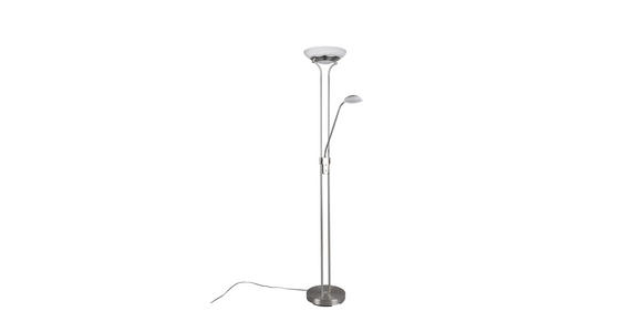 LED-DECKENFLUTER 32,5/180 cm    - Alabasterfarben/Nickelfarben, Basics, Glas/Metall (32,5/180cm) - Novel