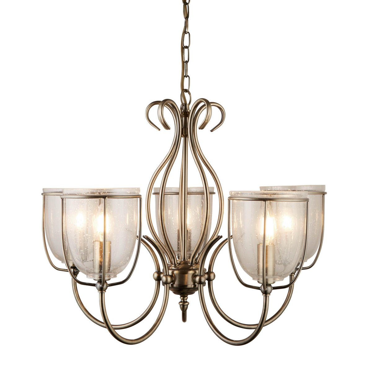 HÄNGLAMPA Silhouette 52/44 cm  - mässingsfärgad, Design, metall/glas (52/44cm)
