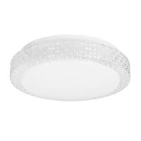 LED-TAKLAMPA Rabel 27/27/8.5 cm  - vit/transparent, Klassisk, metall/plast (27/27/8.5cm)