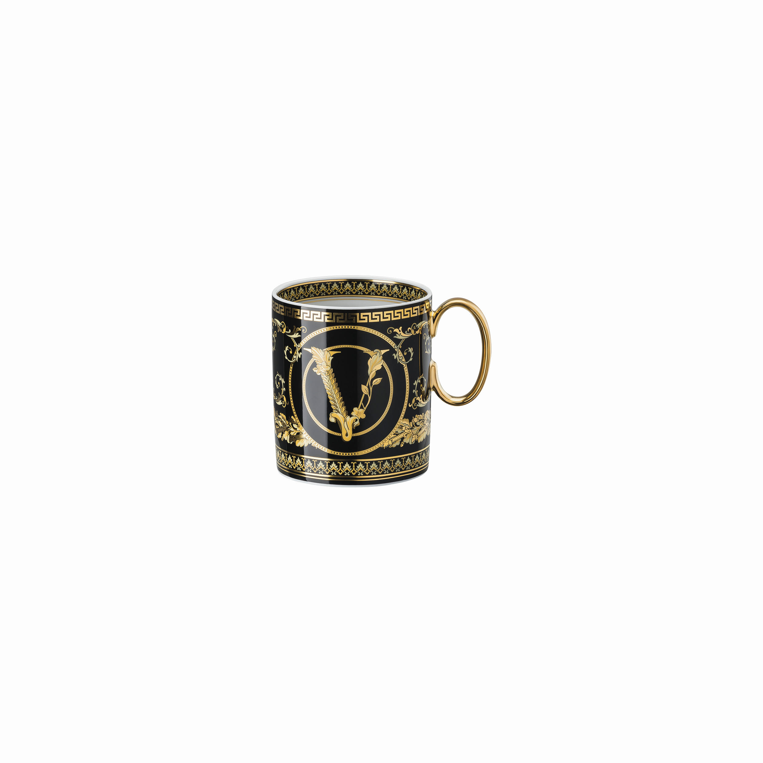 ŠALICA    VITRUS GALA BLACK  - zlatne boje/crna, Basics, keramika (7/7/10cm) - Versace