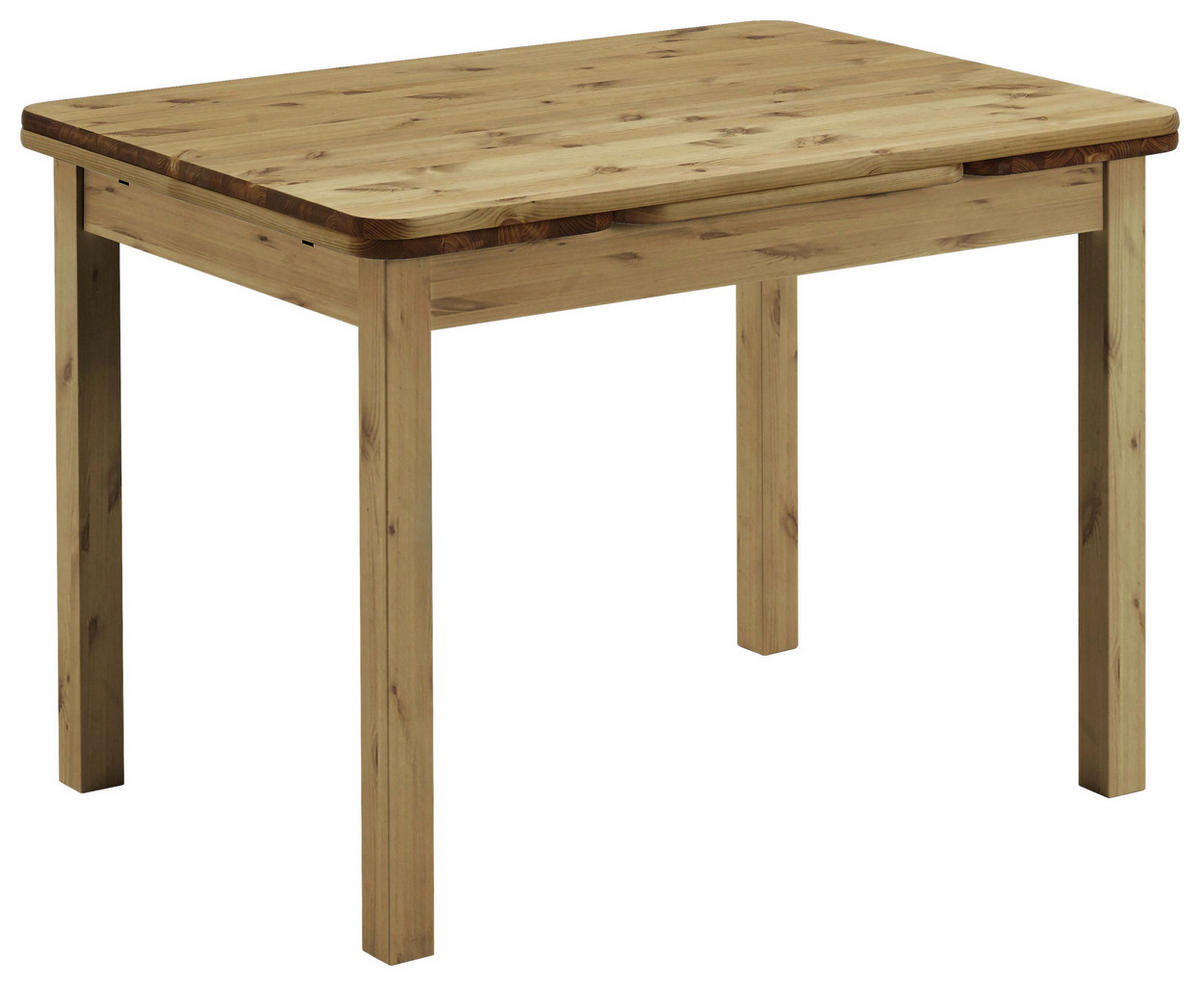 ESSTISCH Laugenfarbig rechteckig  ausziehbar, in verschiedenen Größen erhältlich  - Laugenfarbig, ROMANTIK / LANDHAUS, Holz (104-154/77/74cm) - Boxxx