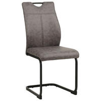 SVIKTSTOL i järn mikrofiber  - grå/svart, Design, metall/textil (43/97/57cm) - Xora