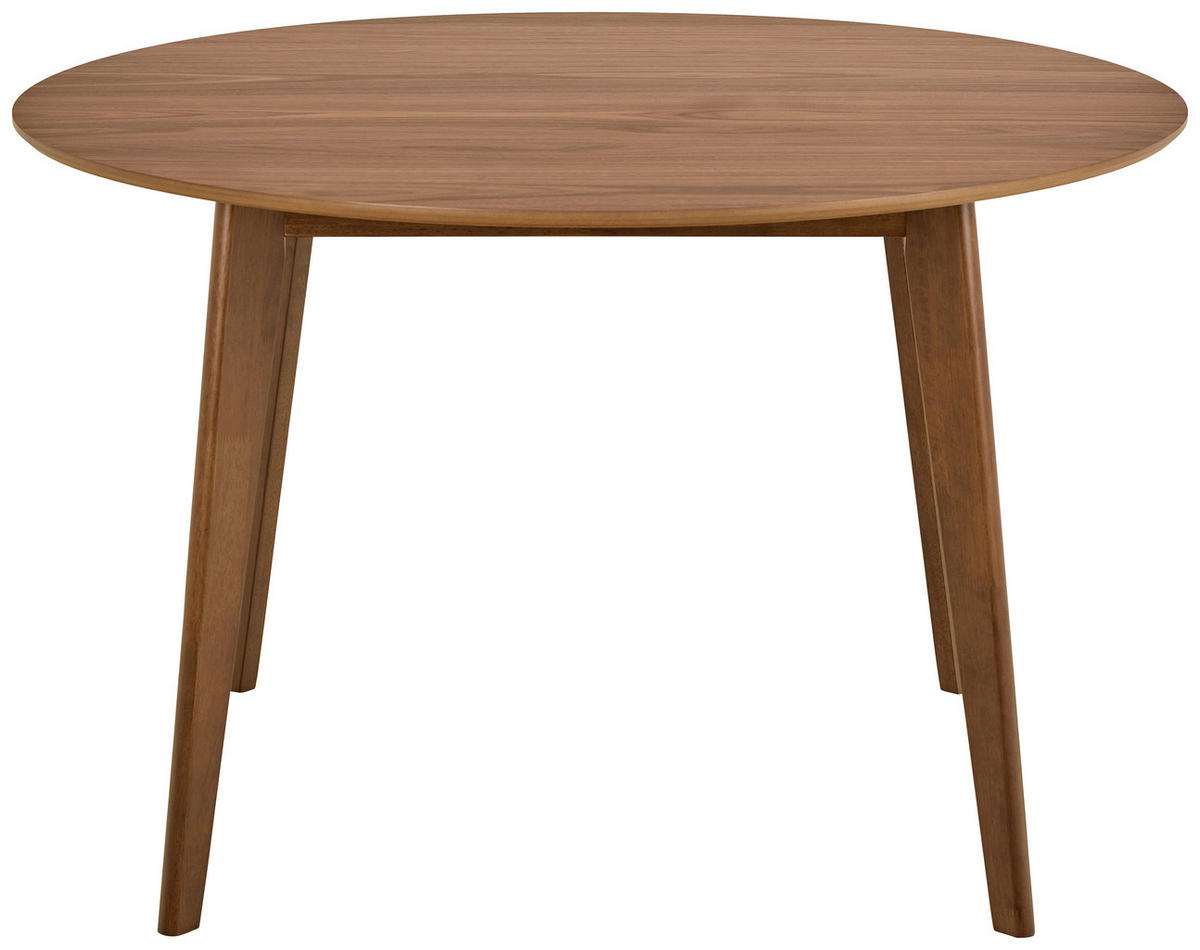 JEDÁLENSKÝ STÔL, orech, kaučukové drevo, farba vlašského orecha, 105/76 cm - farba vlašského orecha, Konventionell, drevo/kompozitné drevo (105/76cm) - MID.YOU