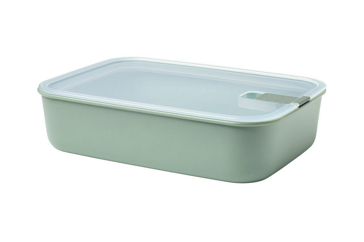 FRISCHHALTEDOSE EASYCLIP 2,25 L  - Transparent/Olivgrün, KONVENTIONELL, Kunststoff (27,8/19,8/7cm) - Mepal