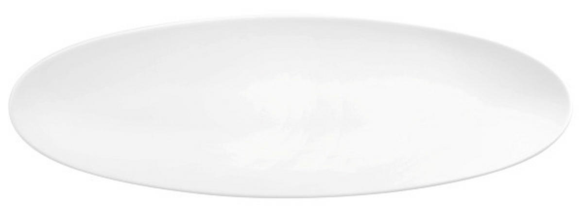 SERVÍROVACÍ PODNOS, keramika, 14/44 cm - bílá, Konvenční, keramika (14/44cm) - Seltmann Weiden