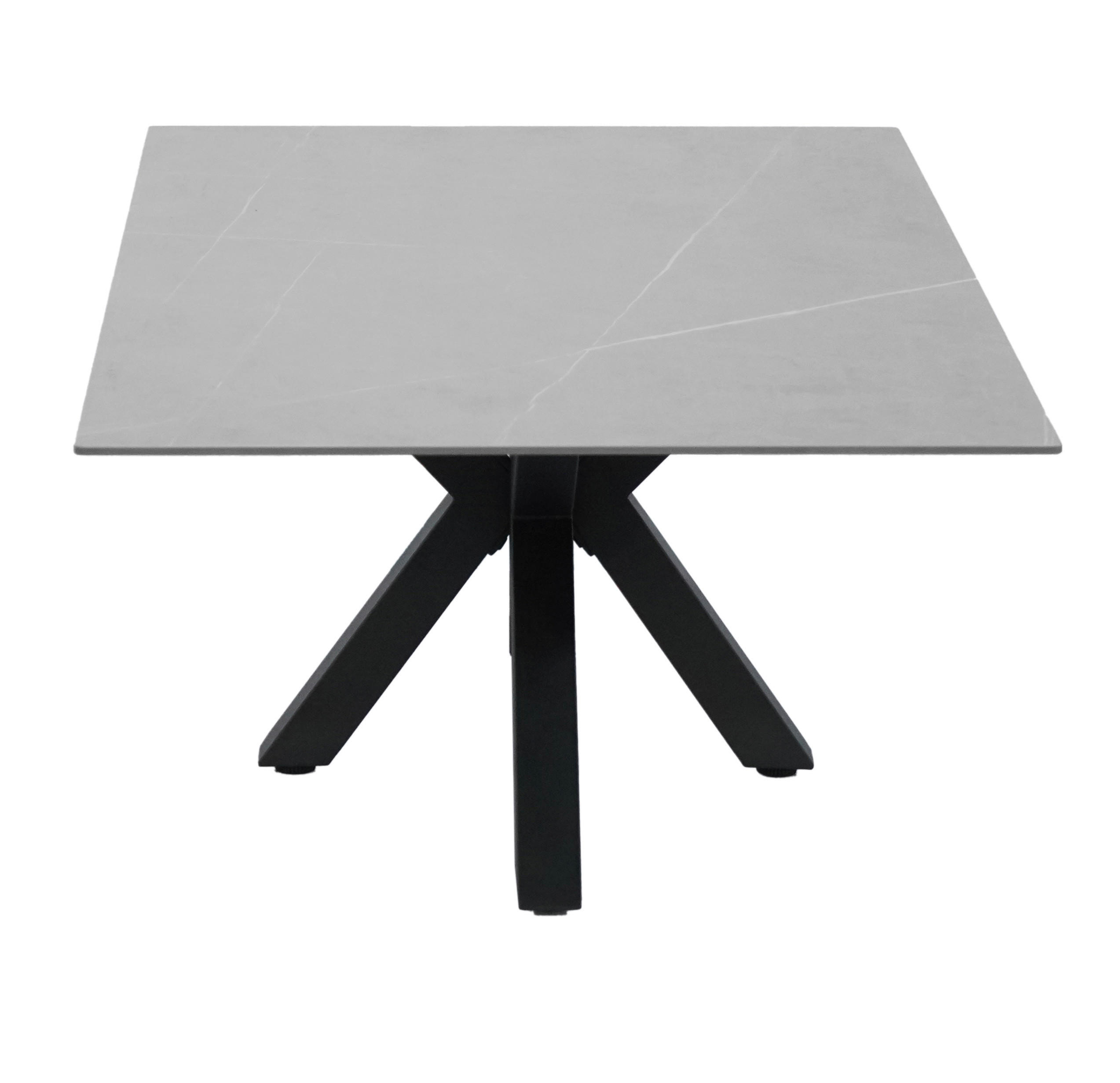 Thumbnail - Novel Couchtisch, Grau, Schwarz, Metall, Keramik, rechteckig, eckig, Sternfuß, 70x43x120 cm, Wohnzimmer, Wohnzimmertisch...