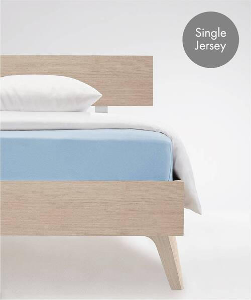 SPANNBETTTUCH Jenny C Single-Jersey - Hellblau, Basics, Textil (70/140cm) - Fleuresse