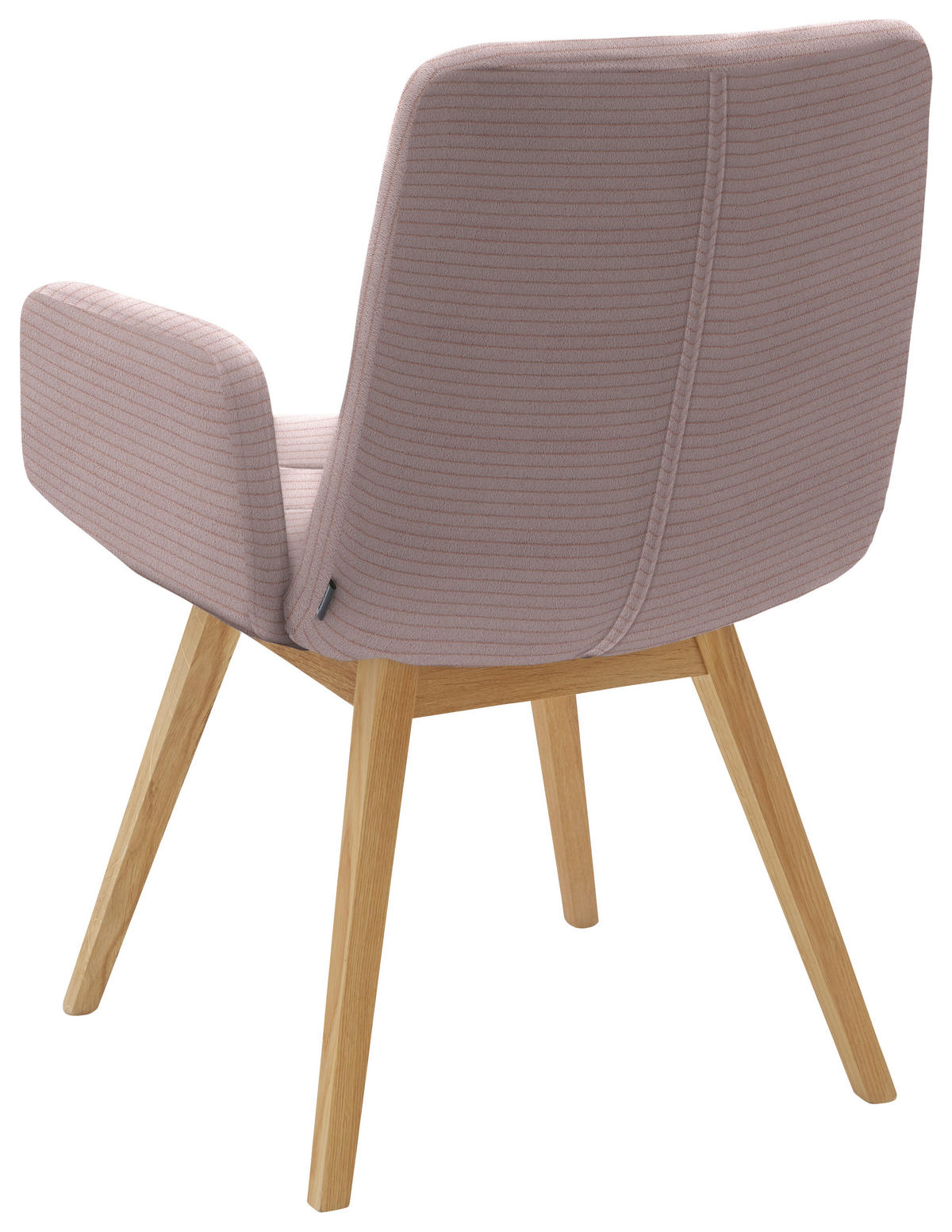 ARMLEHNSTUHL  in Cord  - Hellrosa/Naturfarben, Design, Holz/Textil (61/88/66cm) - Dieter Knoll