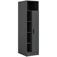 HOCHSCHRANK 50/195/68 cm  - Anthrazit/Schwarz, Basics, Holzwerkstoff/Kunststoff (50/195/68cm) - MID.YOU