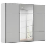 SCHWEBETÜRENSCHRANK  in Grau  - Chromfarben/Grau, KONVENTIONELL, Glas/Holzwerkstoff (271/223/68cm) - Novel