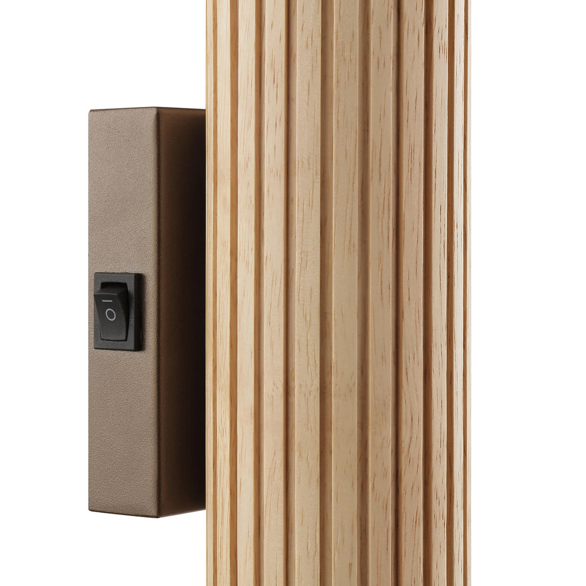 WANDLEUCHTE LAKEWOOD 9,5/20/7 cm  - Braun, Design, Holz/Metall (9,5/20/7cm)