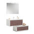 BADEZIMMER - Weiß/Bronzefarben, Basics, Glas/Holzwerkstoff (99+99cm) - Novel BADEZIMMER - Weiß/Bronzefarben, Basics, Glas/Holzwerkstoff (99+99cm) - Novel