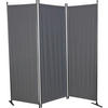 SICHTSCHUTZ - Dunkelgrau/Grau, Basics, Textil/Metall (165/165/25,2cm) - Boxxx