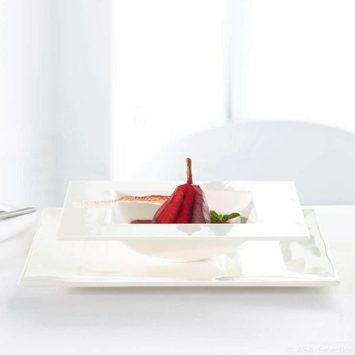 TELLER Weiß A TABLE  - Weiß, Design, Keramik (8,5/17cm) - ASA