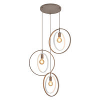 HÄNGELEUCHTE Montpellier 62/150/62 cm  - Sandfarben/Weiß, Design, Kunststoff/Metall (62/150/62cm)