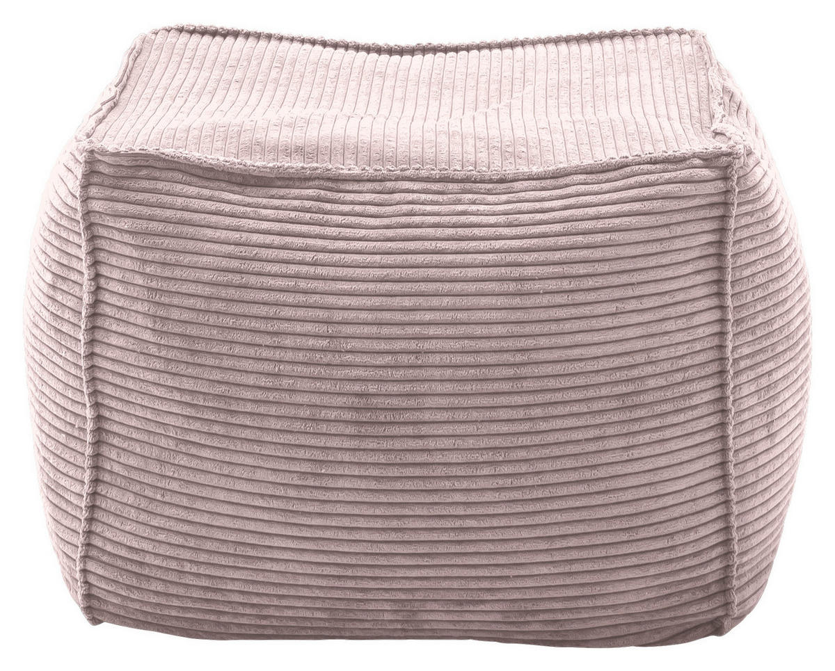 HOCKER in Textil Altrosa  - Altrosa, Design, Textil (66/40/66cm) - Lomoco