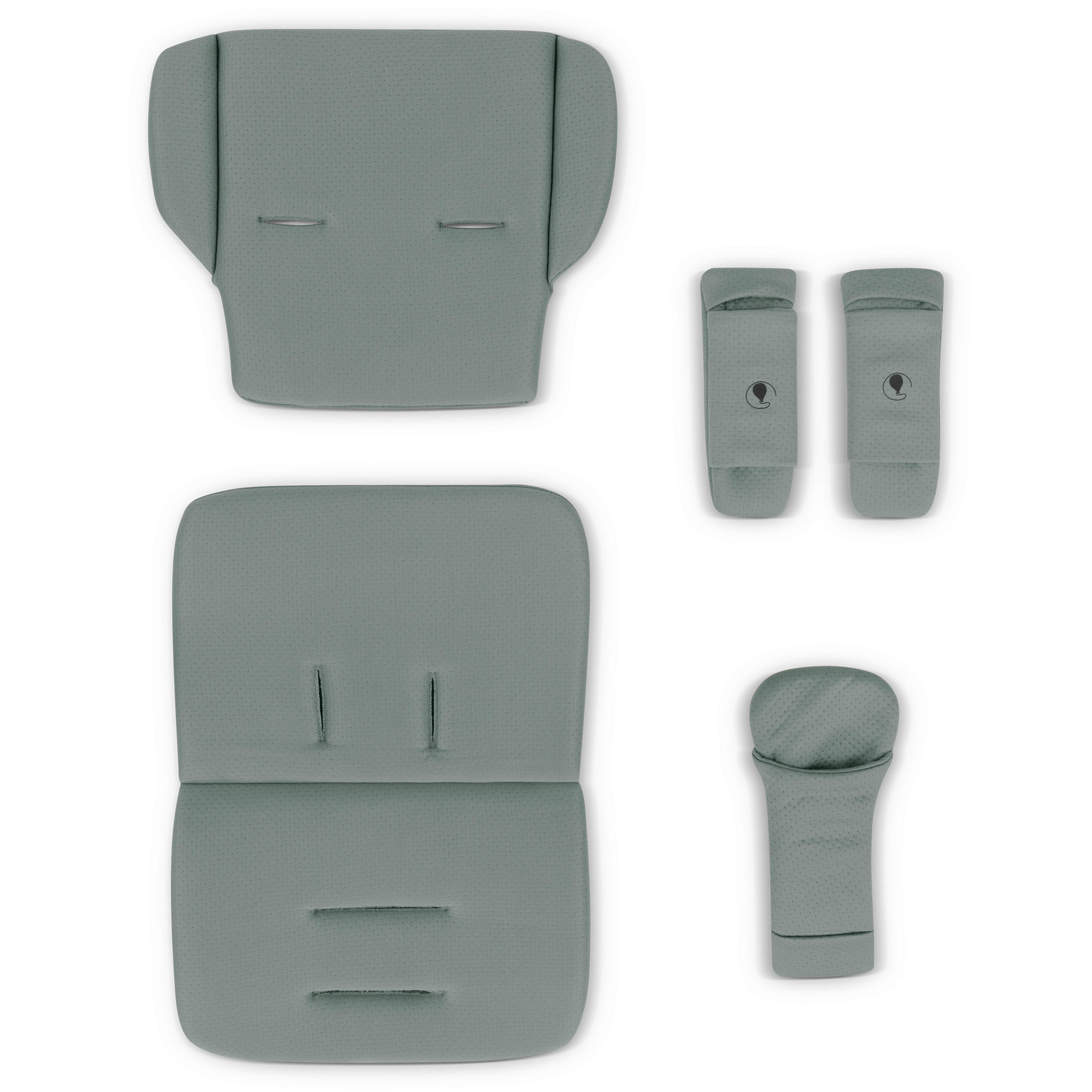 KINDERWAGENEINLAGE - Pastellgrün, Basics, Textil (31,5/27/6,5cm) - ABC Design