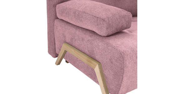SCHLAFSOFA  in Flachgewebe Altrosa  - Buchefarben/Altrosa, KONVENTIONELL, Holz/Textil (204/75/100cm) - Carryhome