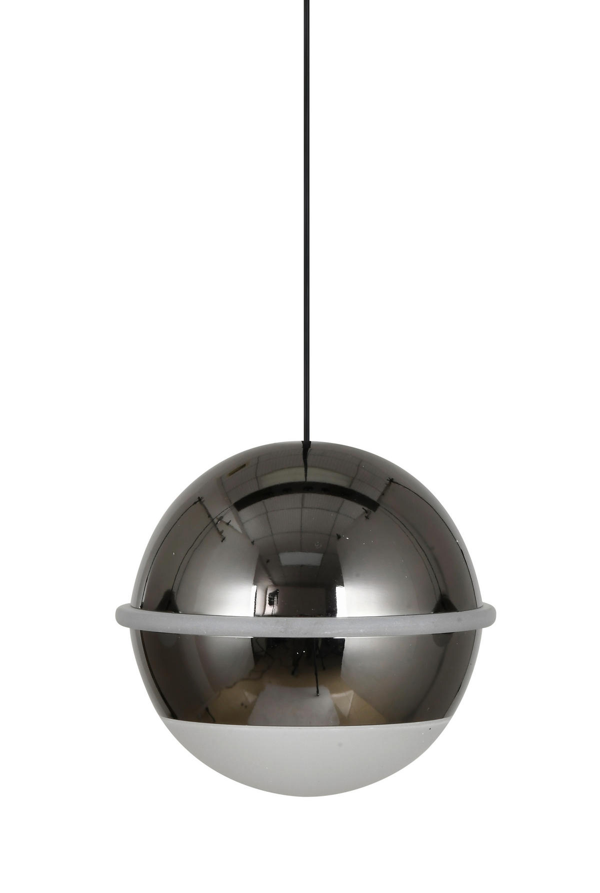LED-HÄNGELEUCHTE Biarritz 95/150/15 cm  - Schwarzchrom, Design, Kunststoff/Metall (95/150/15cm)